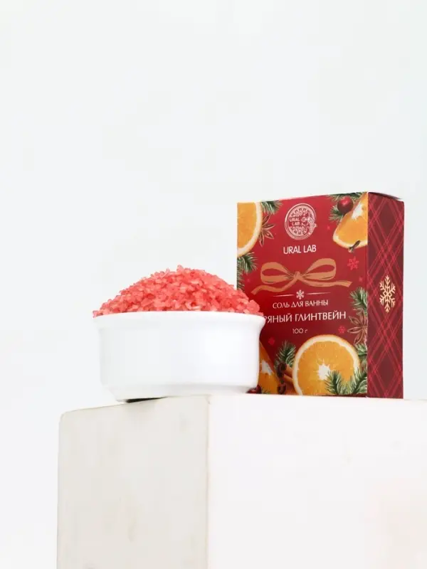 URAL LAB Арома Саунд Соль для ванны с ароматом пряного глинвейна, 100 гр