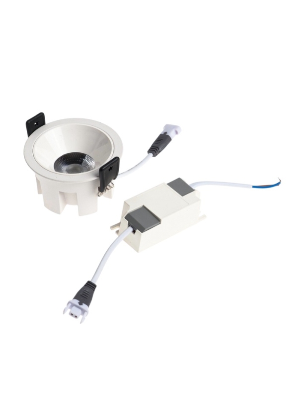 Светильник светодиодный встраиваемый, 6Вт, 6500К, с драйвером, D65, белый