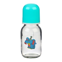 Бутылочка для кормления, классическое горло, 120 мл., от 0 мес., стекло, цвет МИКС Бутылочка для кормления, классическое горло, 120 мл., от 0 мес., стекло, цвет МИКС