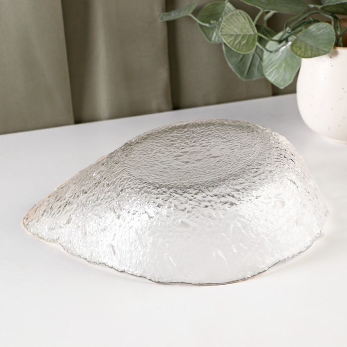 Салатник стеклянный фигурный &laquo;Ракушка&raquo;, 930 мл, 23,5&times;17,5&times;7 см