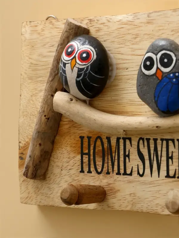 Вешалка "HOME SWEET HOME" дерево Албезия 30х6х15 см