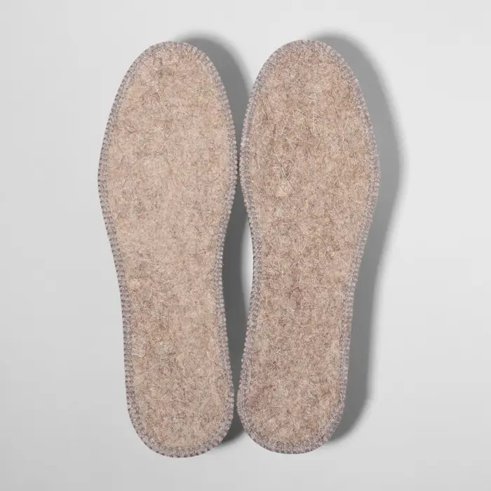 Стельки для обуви, утеплённые, двухслойные, фольгированные, окантовка, р-р RU 39 (р-р Пр-ля 41), 25.5 см, пара, серые