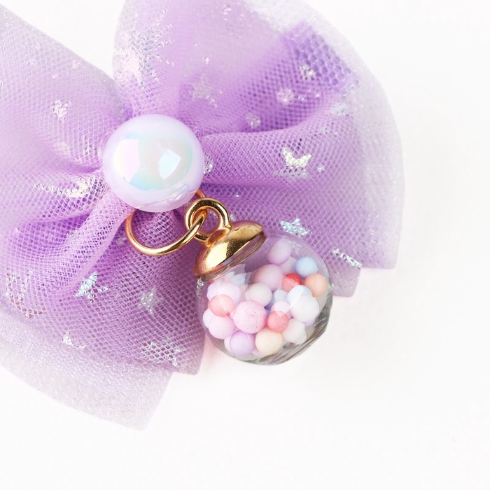 Заколка для волос с бантом &laquo;Самой нежной&raquo;, 7 х 5 см