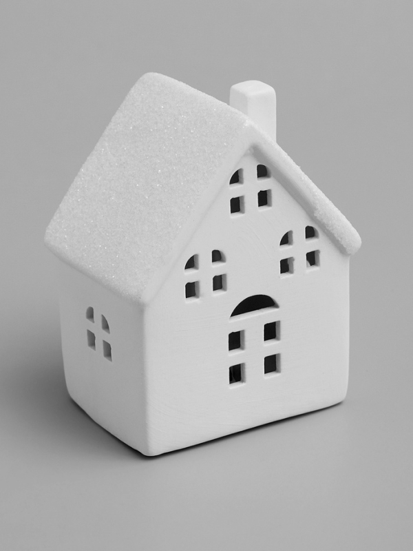 Светодиодная фигура "Дом с окнами" 8.1х5.7х10.1 см, 1 LED, LR44x3(в компл.), свечение тёплое белое