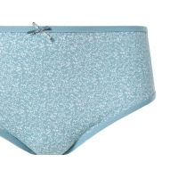 Трусы женские слипы "Лепестки", цвет зелёный, размер 52