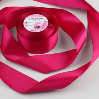 Лента атласная, 50 мм &times; 23 &plusmn; 1 м, цвет амарантовый №27