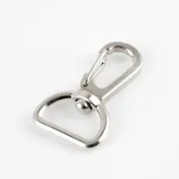 Карабин металлический TEIRA, набор 2 шт., 6.9 г, 4.1&times;2.5 см/20&times;2.5 мм, цвет серебряный