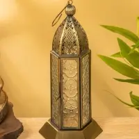 Подсвечник фонарь "Башня Принцессы" железо 10х10х23,5 см