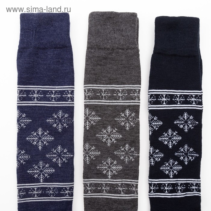 Гольфы женские новогодние махровые шерстяные, цвет МИКС, размер 23-25 Гольфы женские новогодние махровые шерстяные, цвет МИКС, размер 23-25