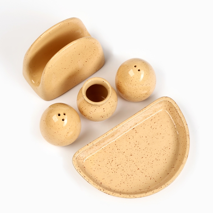 Набор для специй Набор для специй "Премиум Кватро" 5 предметов, каракум