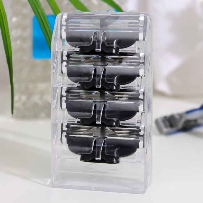 Сменные кассеты для бритья, 4 шт, совместимы с Gillette Mach3 Сменные кассеты для бритья, 4 шт, совместимы с Gillette Mach3