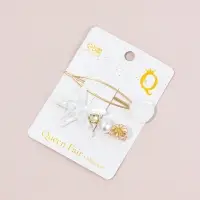 Набор для волос "Морская звезда" (1 зажим, 1 невидимка) 7 см, белый