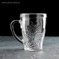 Кружка стеклянная &laquo;Грация. Цветок&raquo;, 300 мл