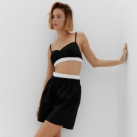 Шорты  женские MINAKU: Basic line цвет черный, р-р 48