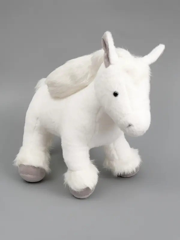 Мягкая игрушка "Лошадка" белая, 40 см