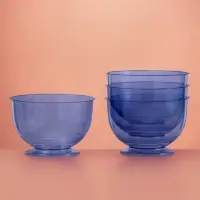 Креманка пластиковая одноразовая &laquo;Кристалл&raquo;, 200 мл, синяя