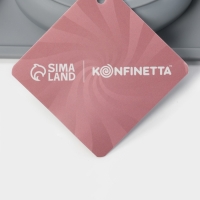 Форма для выпечки и муссовых десертов KONFINETTA &laquo;Банан&raquo;, силикон,12 ячеек 8.5&times;2 см, 30&times;17.5&times;2.5 см, серая