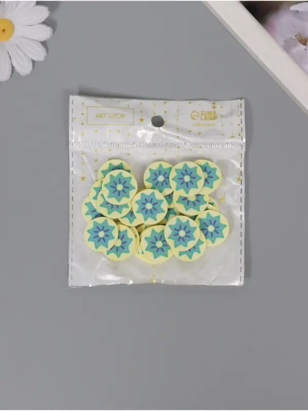 Декор для творчества PVC "Яблоко в разрезе" набор 20 гр 0,3х2х2 см