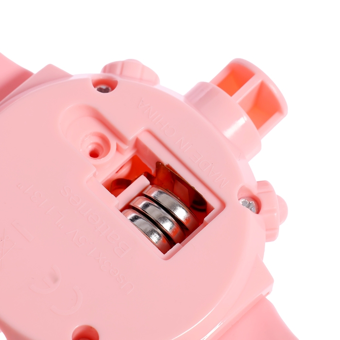 Часы-проектор &laquo;Милашки&raquo;, световые эффекты, 24 картинки, цвет розовый