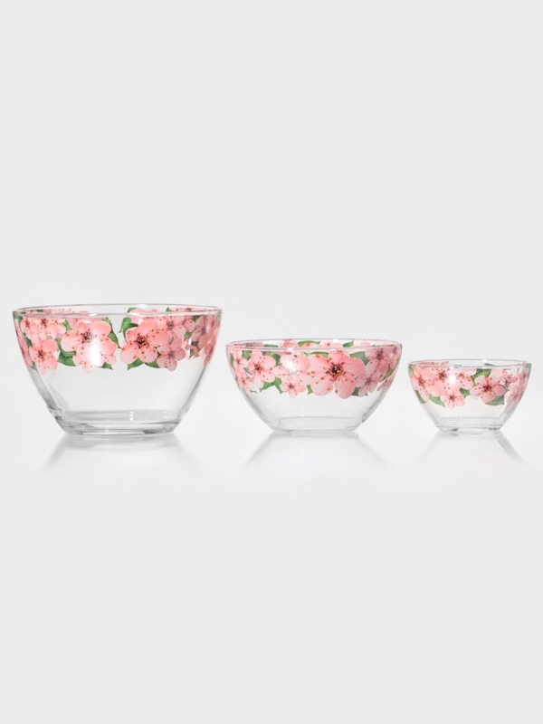 Набор подарочный 3 пр."Трио" "Сакура" (3 салатника)