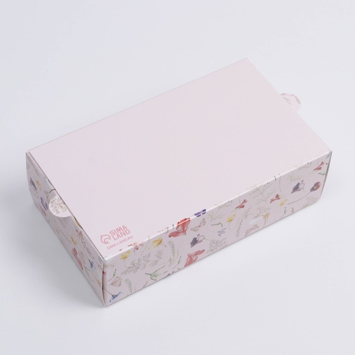 Коробка для макарун, кондитерская упаковка, &laquo;Вдохновляй&raquo; 18 х 10.5 х 5.5 см