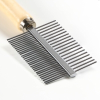 Расчёска Wood двухсторонняя с деревянной ручкой, 17 х 5,5 см Расчёска Wood двухсторонняя с деревянной ручкой, 17 х 5,5 см