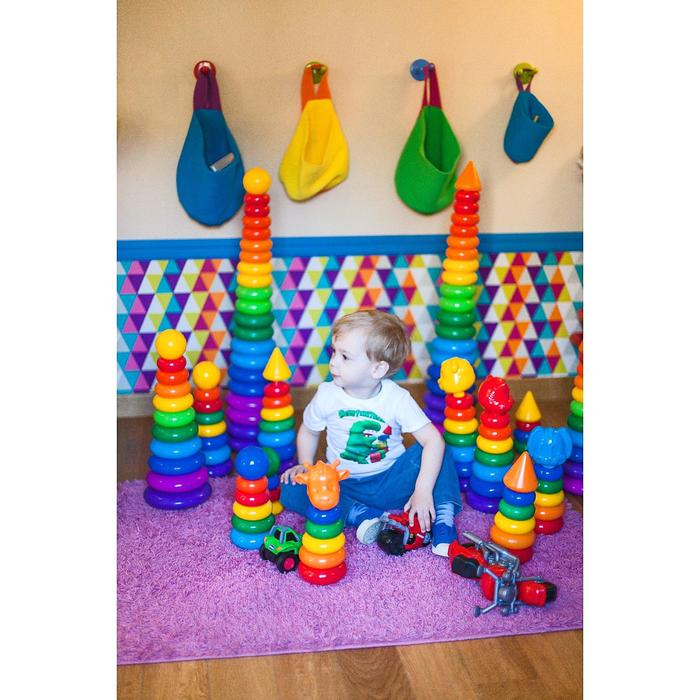 Пирамидка, 7 колец с конусом Пирамидка, 7 колец с конусом