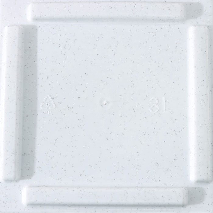 Кашпо со вставкой &laquo;Стиль&raquo;, 3 л, цвет мрамор