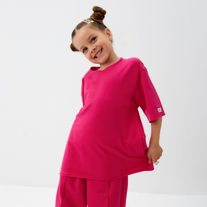 Футболка детская KAFTAN, р. 36 (134 - 140 см), розовый