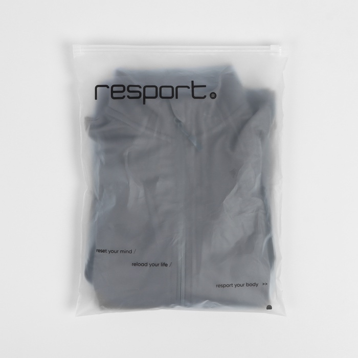 Лонгслив женский Resport, на молнии, р. 44, цвет серый, базовый, с длинным рукавом