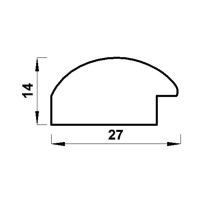 Фоторамка пластик "МИРАМ" 60х80 см 647246-24, тёмный орех (пластиковый экран)