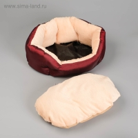 Лежанка для животных "Комфорт" 38 х 25 х 14 см, тафта, микс цветов Лежанка для животных "Комфорт" 38 х 25 х 14 см, тафта, микс цветов