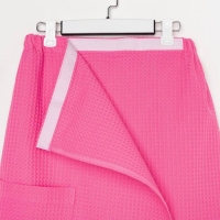 Полотенце банное Этель &laquo;Парео&raquo; с карманом 80*140 см. цв. ягодный, 100% хл, вафля 240 г/м2