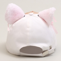 Кепка детская для девочки "Котик", аниме, с ушками, р-р 52-54, 5-7 лет Кепка детская для девочки "Котик", аниме, с ушками, р-р 52-54, 5-7 лет