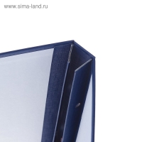 Папка "Магистерская диссертация" бумвинил, гребешки/сутаж, без бумаги, цвет синий (вместимость до 300 листов)