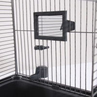 Клетка для птиц "Пижон" №100, разборная, 42 х 30 х 37см (укомплект.) серая