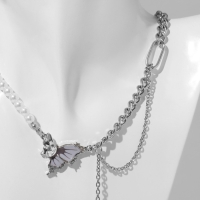 Цепь &laquo;Ассорти&raquo; жемчуг с цепочкой, цвет белый в серебре, 30 см