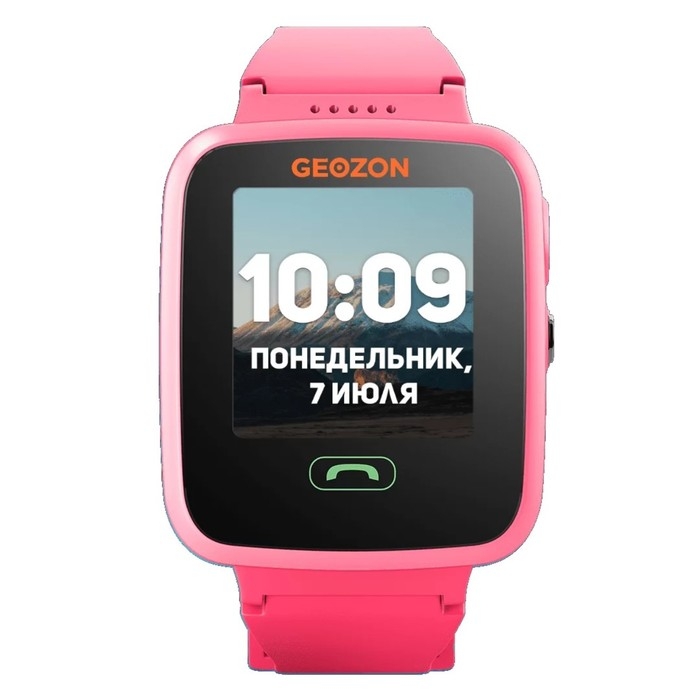 Детские смарт-часы Geozon Aqua G-W04PNK, 1.44", IPS, SIM, камера, GPS, 600 мАч, розовые