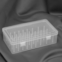 Органайзер для ниток, 42 катушки, 23,7 &times; 13,7 &times; 6,6 см, цвет прозрачный