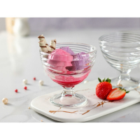 Набор стеклянных креманок для мороженого &laquo;Свирл&raquo;, 300 мл, 3 шт