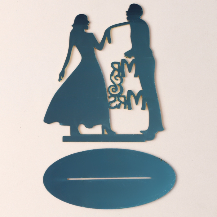 Топпер &laquo;Молодожёны&raquo;, цвет золото