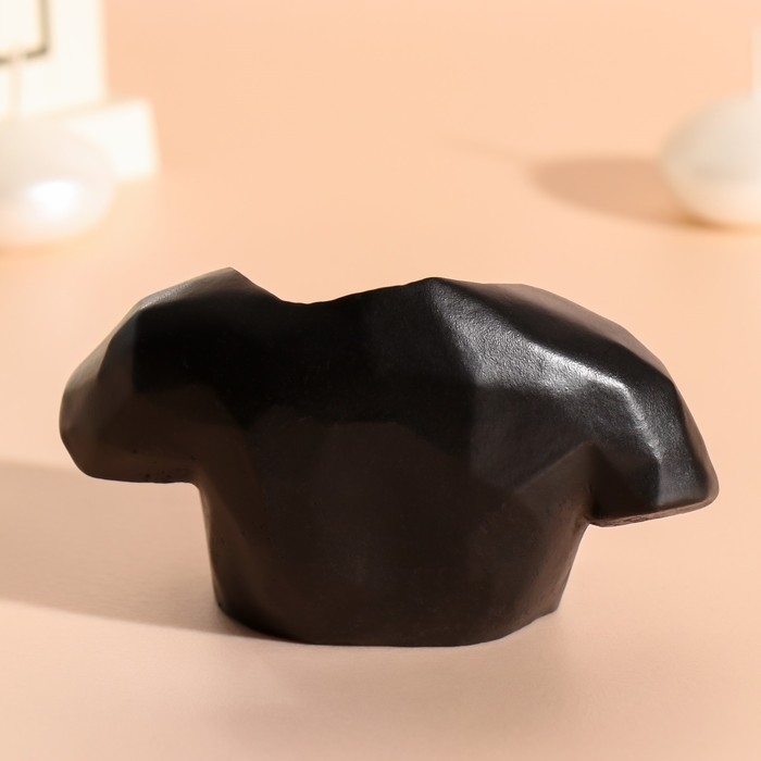 Подвсечник Подвсечник "Бюст" 6,5х11 см черный матовый