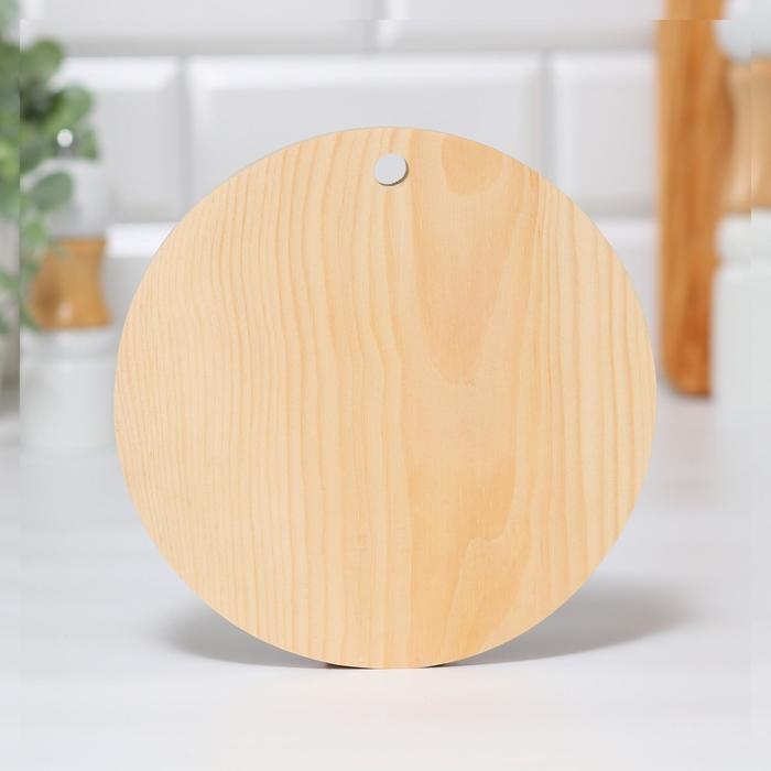 Доска из массива кедра &laquo;Лиса&raquo;, круглая, 18 &times; 18 см