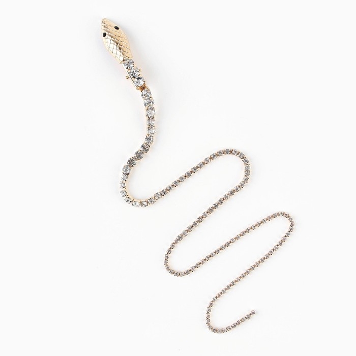 Заколка прядь со стразами новогодняя &laquo;You are s diamond&raquo;, на Новый год, длина 50 см