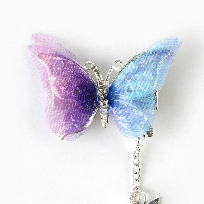 Заколка для волос с бабочкой &laquo;Ты совершенна&raquo; 16 х 4,5 х 1 см