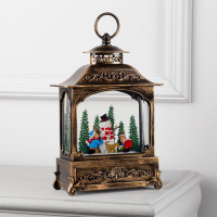 Светодиодная фигура &laquo;Снеговик и дети&raquo; 18 &times; 26 &times; 8 см, пластик, батарейки ААх3 (не в комплекте), USB, свечение тёплое белое