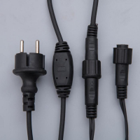 Гирлянда &laquo;Бахрома&raquo; 3 &times; 0.6 м, IP44, УМС, тёмная нить, 160 LED, свечение мульти, 220 В