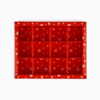 Коробка под 12 конфет с ячейками «Новогодние сюжеты», 14.5 х 18.5 х 3 см Коробка под 12 конфет с ячейками «Новогодние сюжеты», 14.5 х 18.5 х 3 см