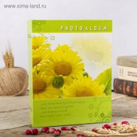 Фотоальбом на 200 фото 10х15 см "Цветочная коллекция-2" МИКС