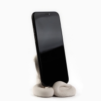 Подставка для телефона новогодний сувенир &laquo;Новый год: Кобра&raquo;, белая&raquo;